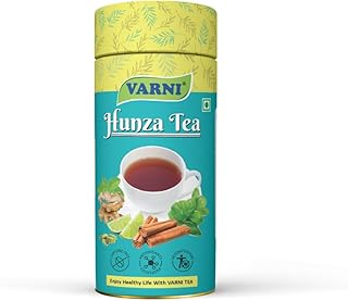 Varni Hunza Handmade 100% Natural Herbal Tea - An Energetic Drink For Good Health & Longevity | Caffeine Free | Builds Immunity | No Artificial Flavours (100 GM) (Varni Hunza (100 gm) - New)