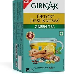 Girnar Food & Beverages Pvt. Ltd. Detox Green Tea - Desi Kahwa (36 Tea Bags) 90 gm