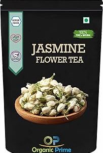 Organic Prime Jasmine Flower Tea for Slimming Body and Stress Relief - 100 GM by Organic Prime