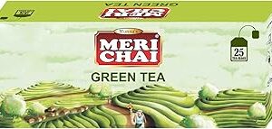 MERI CHAI Pure North Indian Green Tea Bag 25 Tea Box