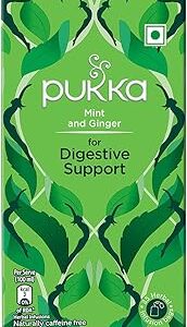 Pukka Mint and Ginger for Digestive Support I Herbal Infusion I 25 infusion tea bags