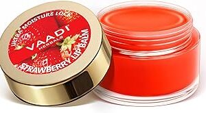 Vaadi Herbals Lip Balm, Strawberry and Honey, 10g
