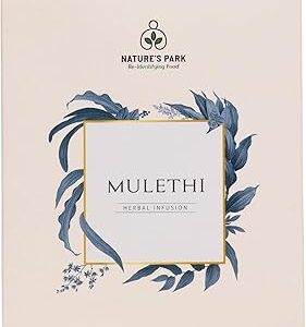 Nature's Park - Herbal Infusion Mulethi (Licorice) - 5 Premium Tea Bags - 100% Pure & Natural Detox Wellness Tea for Immunity Boost, Digestive Health, and Stress Relief - Soothing & Refreshing