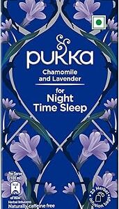 Pukka Chamomile and Lavender for Night Time Sleep I Herbal Infusions I 25 infusion tea bags