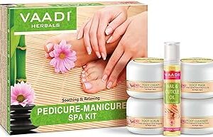 Vaadi Herbals Soothing And Refreshing Pedicure Manicure Spa Kit, 135g