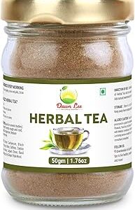 Dawn Lee Herbal Tea, Caffeine-Free Caffeine Free, 100% Pure Herbal | Tulsi, Ginger, Saffron, Black Cardamom, Pipal Mool ? 75g | Stress Relieving, Uplifts Mood, Rich in Antioxidants