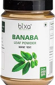 Banaba Leaf Powder (200g) | Lagerstroemia Speciosa | Supports Healthy Blood Glucose & Low Blood Pressure | Antioxidant Herbal Supplement Bixa Botanical