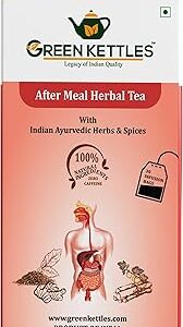 Green Kettles - After Meal Herbal Tea - 30 Tea Bag, Caffeine Free Tea Blend- Digestive Tea