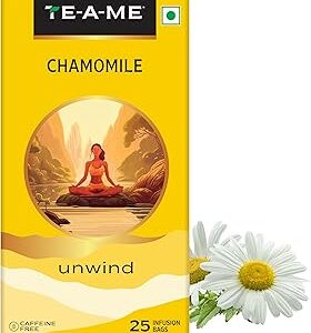 TE-A-ME Chamomile Tea - 25 Tea Bags | Camomile Tea | Unwind