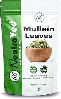NeutraVed Mullein Leaf Tea 50g, Mullein Leaves May Help and Support Respiratory Health, Lungs Detox, Immune Support, Natural Sleep Aid, Natural Pain Relief