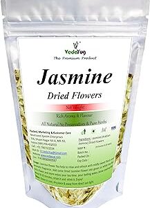 VY VedaYug Pure Jasmine Flower || Herbal Tea - Anti Oxidants Tea for Slimming Body and Stress Relief | 20g