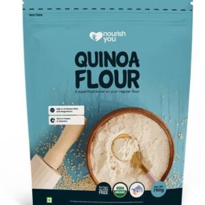 Nourish You Organic Quinoa Flour | Gluten Free Atta | Enriched with Dietary Fibre, Protein