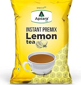 Apsara Instant Premix Lemon Tea 1kg | 2 in-1 Tea, Lemon Flavoured Tea, and Hot Lemon Tea | Refreshing Summer Drink | Ready to Drink Tea | Lemon Tea