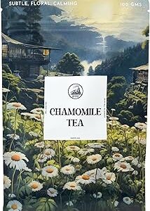 DORJE TEAS Chamomile Loose Tea - 100Gm|Organic Darjeeling Tea|Promotes Good Sleep, Stress Relief|Improves Immunity|Soothing Tea For Relaxation|For Glowing Skin|Pack-1