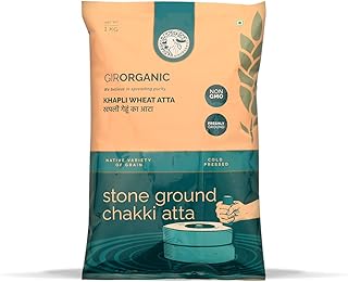GirOrganic Stoneground 1 kg Khapli Wheat Atta/Flour | Nutrient-Rich Flour for Sourdough, Rotis, and More | Organic, High Protein & Fiber, Sugar Control, Easy Digestion | 100% Whole Emmer Wheat