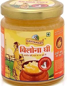 Gavyamart Bilona ghee 100% Fresh Pure Desi Kankrej Organic Non GMO Cow Ghee-Made Using Traditional Bilona Method - Glass jar pack (200 ML)