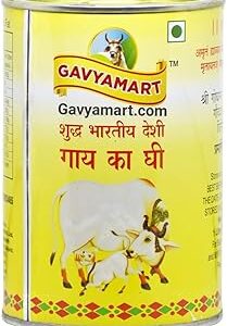 Gavyamart Indian A2 Cow Ghee 100% Pure Non GMO - Made of kankrej Organic Cow Ghee (1L)