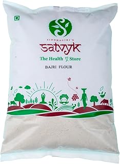 S Siddhagiri’s SATVYK THE HEALTH re STORE Organic Desi Bajri/ Bajra Flour (1kg)