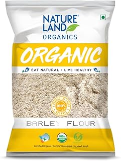 NATURELAND ORGANICS Natureland Organic Barley Flour / Jau Flour 500 Gm – Healthy Organic Flour