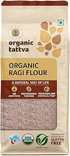 Organic Tattva, Organic Ragi Flour/Glutem Free Atta, 500 gram
