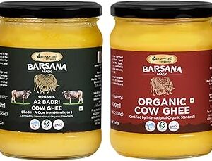 Sanjeevani Organics A2 Badri Ghee + Organic Cow Ghee | Certified by Indian & International Organic Standards | Chemical-Free, Grass-Fed | Healthy for Wellness