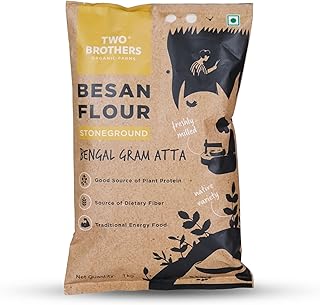 Two Brothers Organic Farms Besan Flour (1KG)| Gram Flour | Stoneground