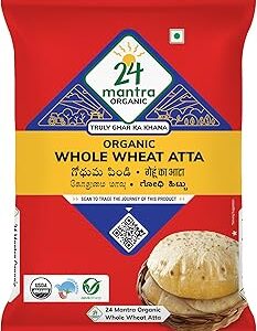 24 Mantra Organic – Whole Wheat Atta Premium, 1Kg