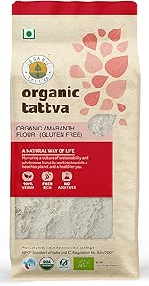 Organic Tattva, Organic Amaranth (Rajgira) Gluten Free Flour- 500gram | Certified Organic, Rich in Protein and Fiber