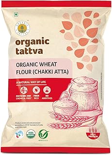 Organic Tattva, Organic Whole Wheat Flour (Chakki Atta), 1kg