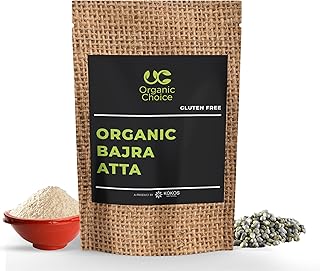 Organic Choice Bajra Atta 1kg | Pearl Millet Flour | Organic Bajri Flour | Omega-3 | Gluten Free | High in Fiber | Rich Source of Protein | Pack of 1