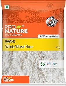 Pro Nature 100% Organic Whole Wheat Flour 5 kg,