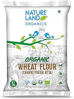 Natureland Organics Whole Wheat Flour 5 Kg – Organic Wheat Flour