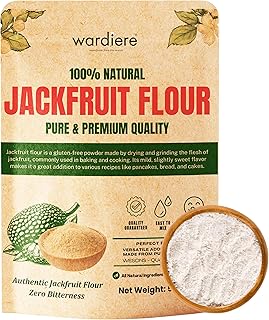 Wardiere Jackfruit Flour (500 Grams) – Organic Kerala Jackfruit Flour 365 Grade (Fine Ground) – 100% Pure
